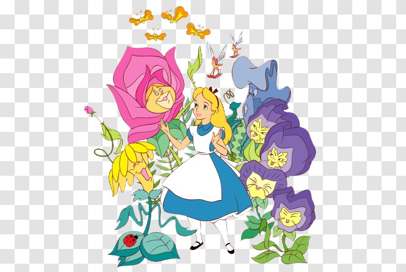 Alices Adventures In Wonderland Caterpillar White Rabbit The Mad Hatter - Flower Arranging - Alice Image Transparent PNG