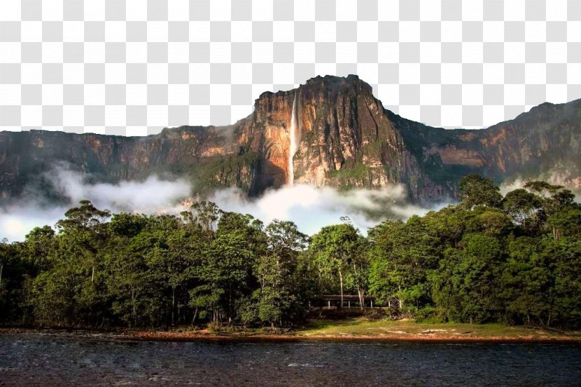 Angel Falls Mxe9rida, Mxe9rida Auyxe1n-tepui Mount Roraima - Hill Station - Venezuela's Photos Transparent PNG