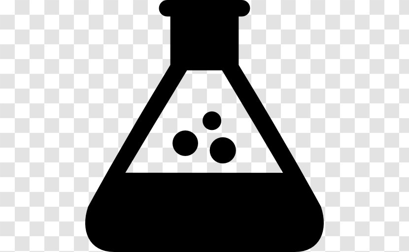 Erlenmeyer Flask Laboratory Flasks Chemistry - Black - Science Transparent PNG