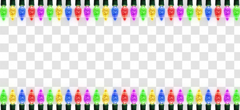 Christmas Lights Santa Claus Tree Clip Art - Card - Border HD Transparent PNG