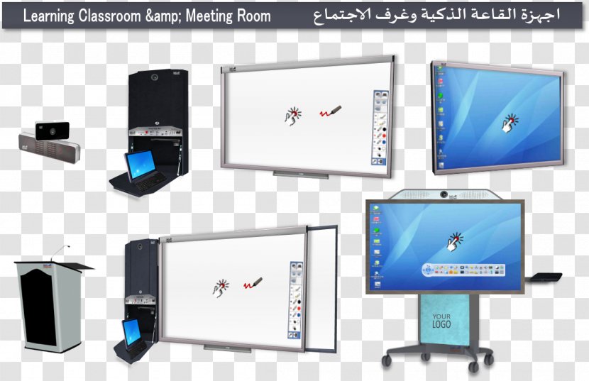 Computer Monitor Accessory Monitors Display Device Multimedia Touchscreen - Multitouch - Classroom With Board Transparent PNG
