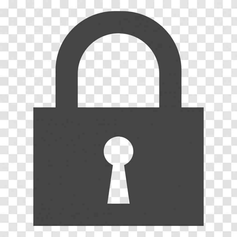 Clip Art - Silhouette - The Lock Of Car Transparent PNG