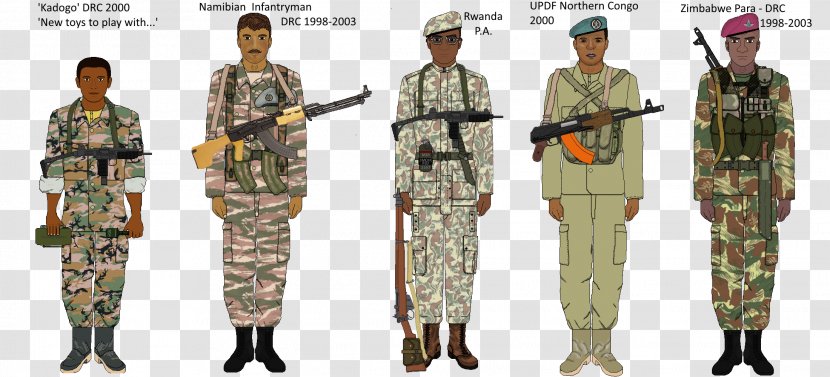 Africa Second Congo War Military Camouflage First World - South African Border Transparent PNG