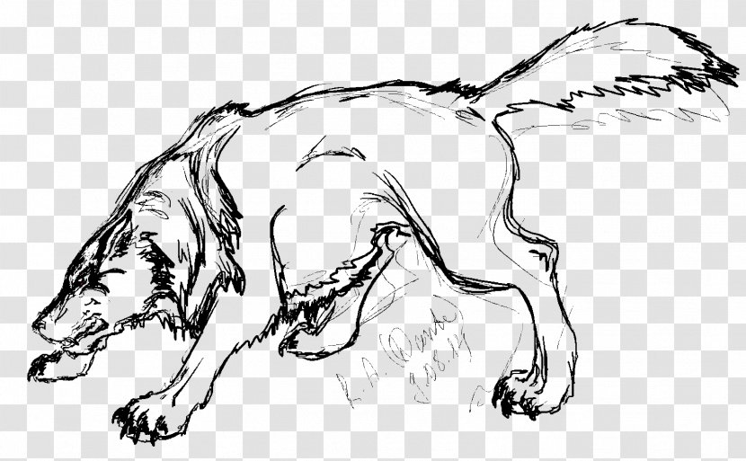Dog Sketch Drawing Line Art Canidae - Fauna Transparent PNG