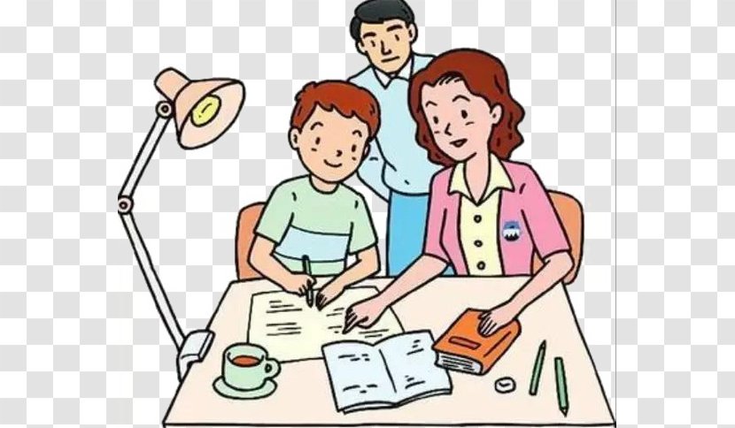 Homework Child Illustration - Reading - The Parents Tutoring Transparent PNG