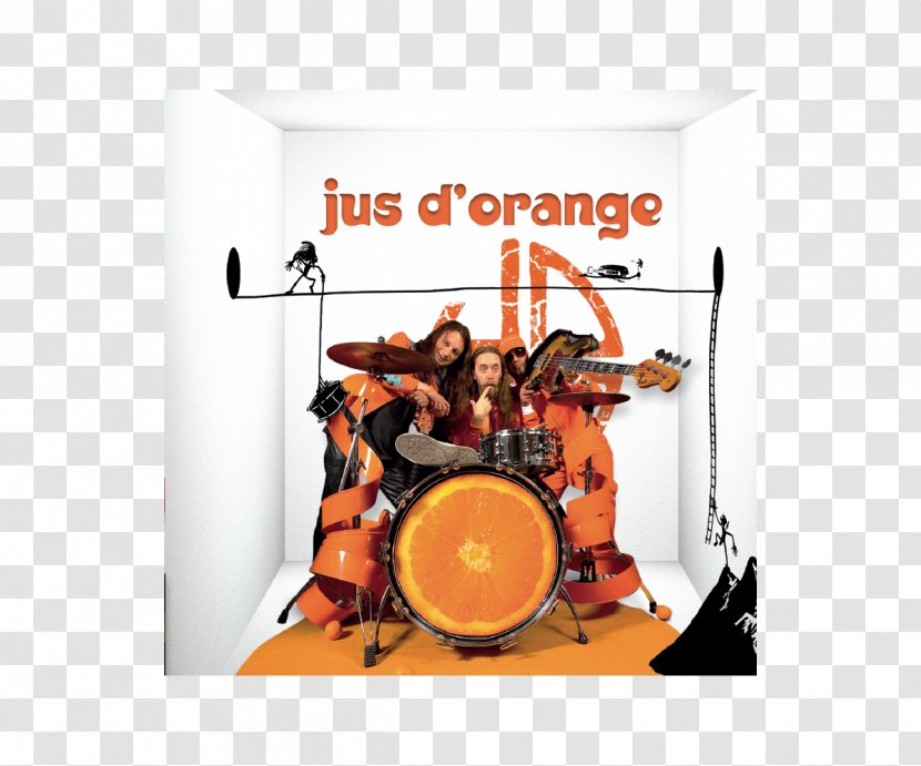 Bass Drums Orange Juice Graphic Design - Cartoon - Jus Transparent PNG