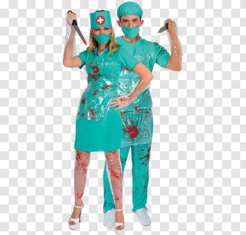 Costume Party Halloween Scrubs Clothing - Dress Shirt - Outerwear Transparent PNG