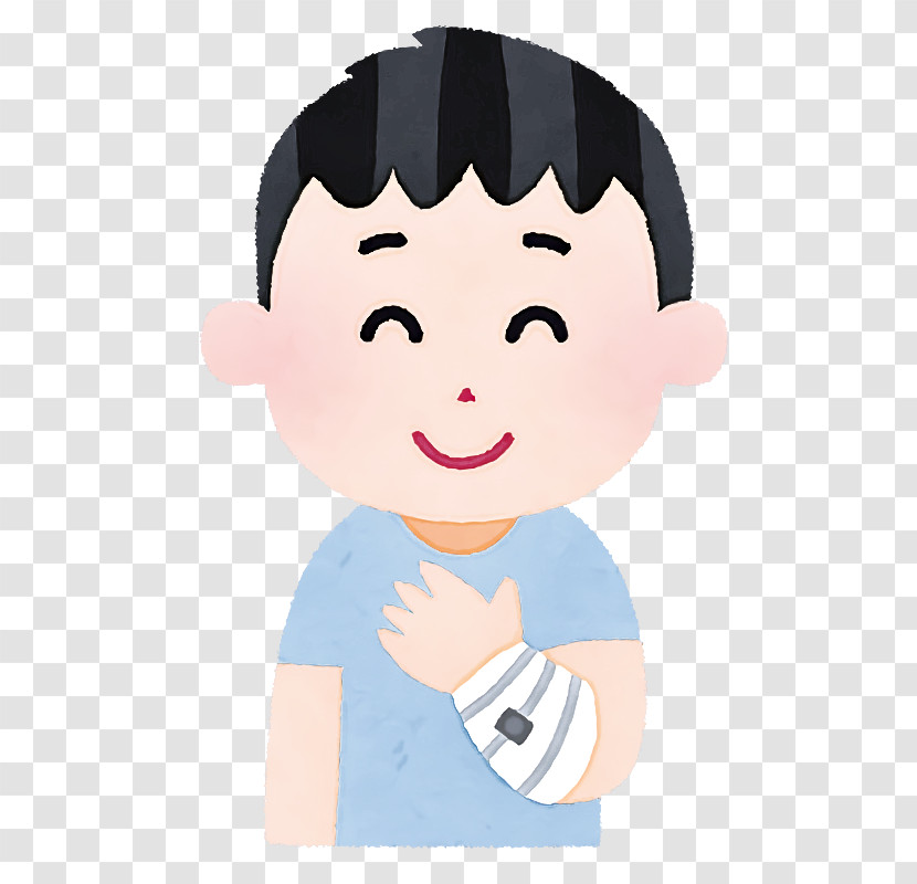 Cartoon Cheek Child Animation Hand Transparent PNG