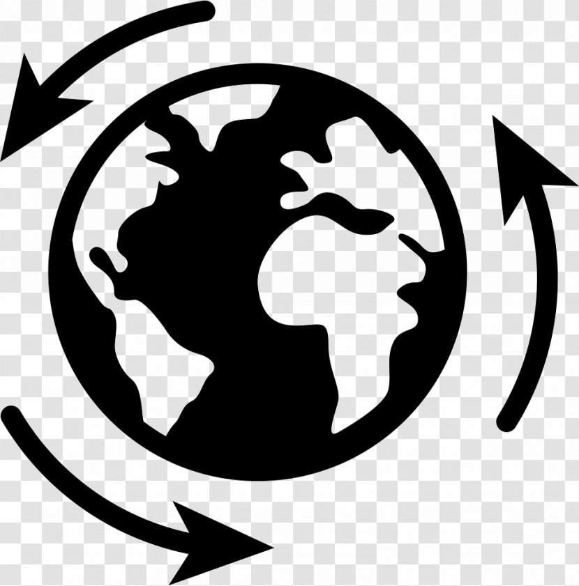 Symbol Earth Download - Black And White Transparent PNG