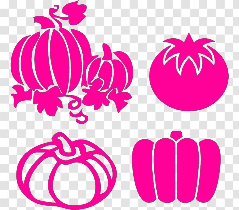 Turkey Pumpkin Thanksgiving Logo Clip Art - Magenta - Vector Image Transparent PNG