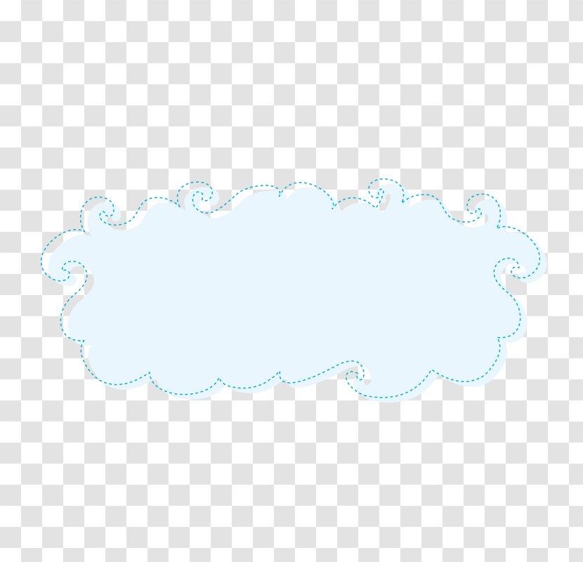 Blue Pattern - Text - Cloud Cartoon Images Transparent PNG
