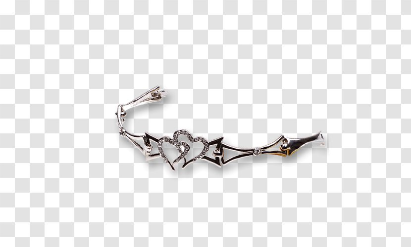 Bracelet Silver Chain Body Piercing Jewellery - Diamond Transparent PNG
