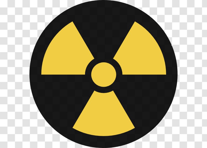 Nuclear Power Weapon Symbol Clip Art - Yellow - Hazardous Waste Clipart Transparent PNG