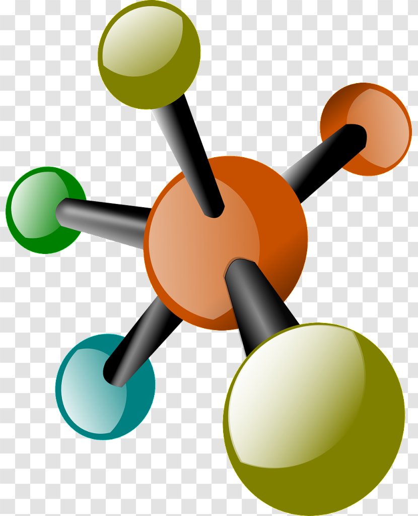 Molecule Organic Chemistry Clip Art - Orange Transparent PNG