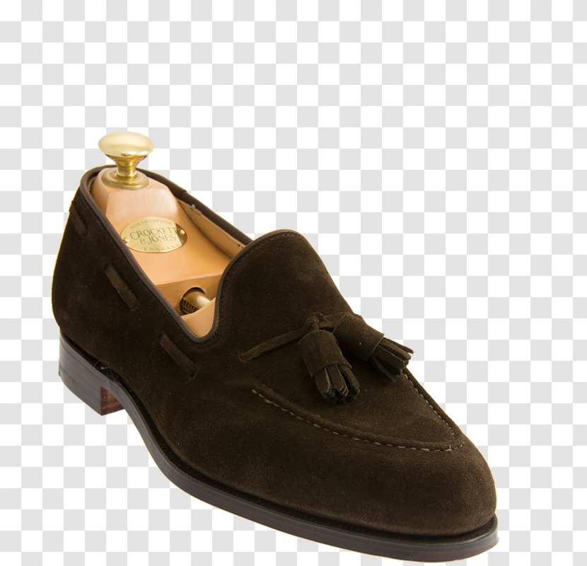 Slip-on Shoe Crockett & Jones Suede Calf - Brown Pllc Transparent PNG