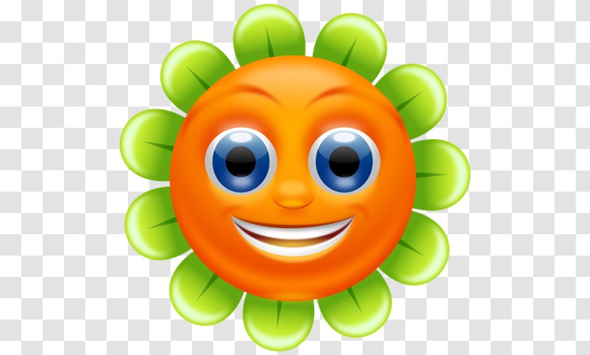 Flower Smiley Clip Art - Cartoon Sunflower Cliparts Transparent PNG