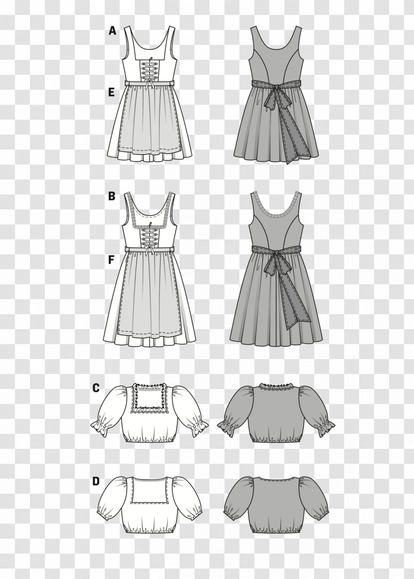 The Dress Burda Style Simplicity Pattern - Craft Transparent PNG