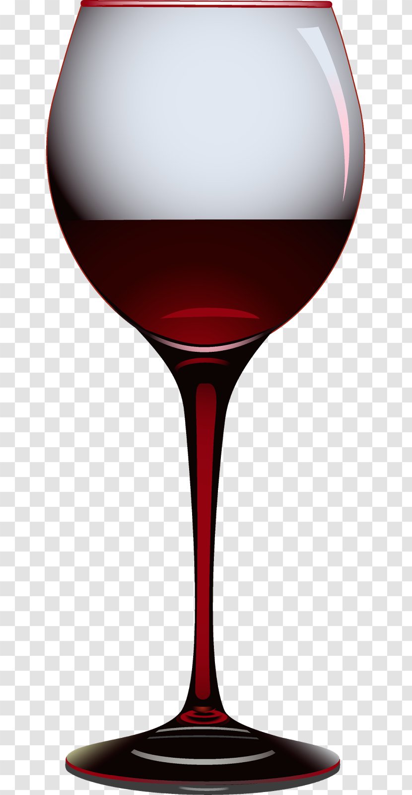 Wine Glass Red Champagne Cartoon Transparent PNG