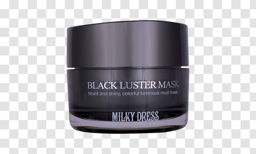Milky Dress Black Luster Mask Cosmetics Face Facial - Skin Care - Too Lazy To Treat You Transparent PNG