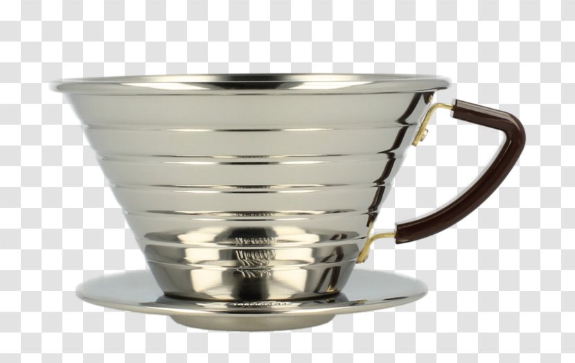 Coffee Cup Funnel Stainless Steel Transparent PNG
