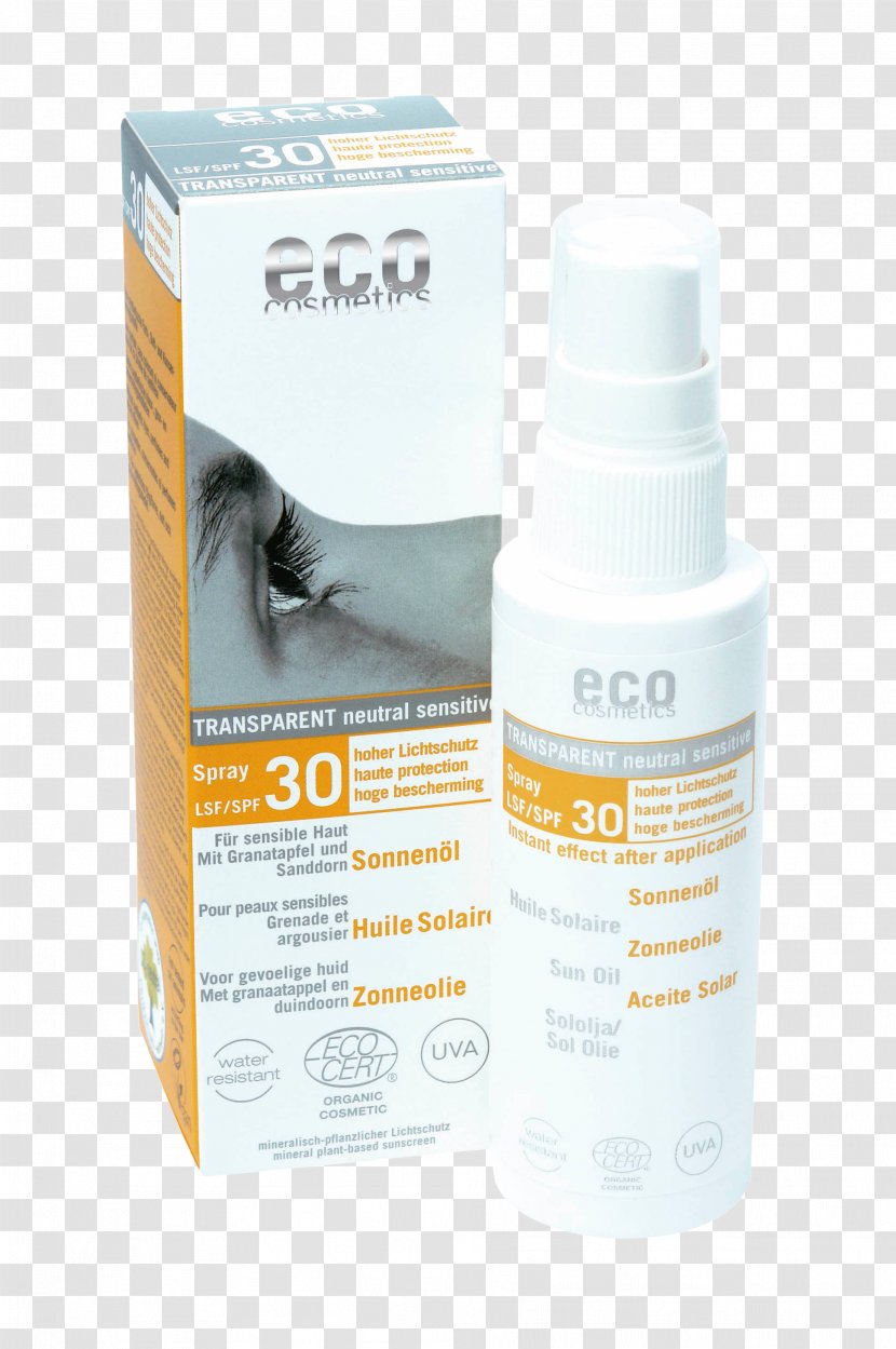 Sunscreen Factor De Protección Solar Eco Cosmetics Baby & Kids Neutral Sun Cream SPF 50, 50ml Oil Lotion - Skin Transparent PNG