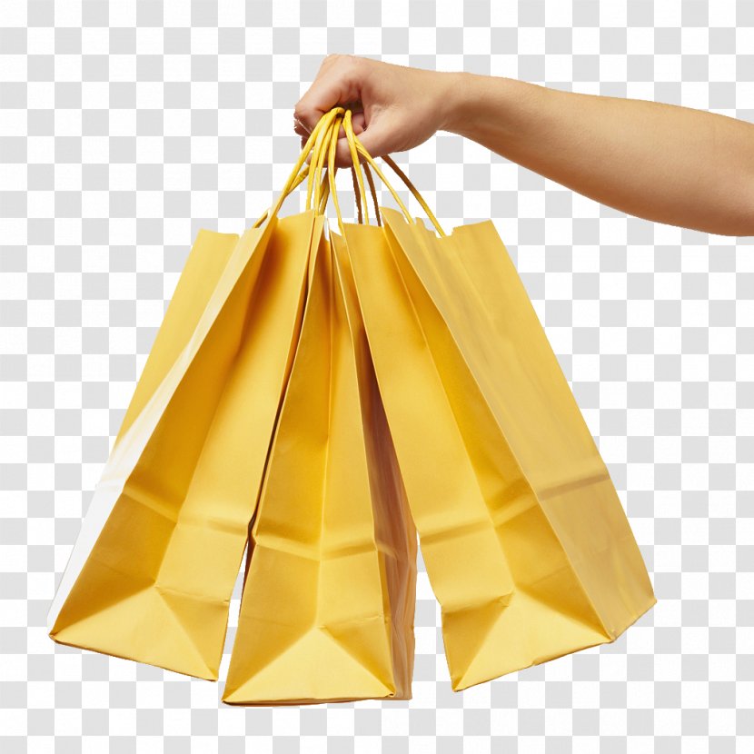Paper Reusable Shopping Bag - Buyer - A In One's Hand Transparent PNG