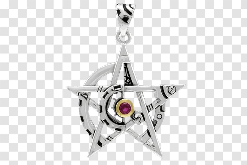 Charms & Pendants Silver Body Jewellery Symbol - Steampunk Necklace Transparent PNG