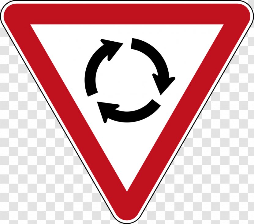Roundabout Road Signs In New Zealand Traffic Sign Yield Transparent PNG