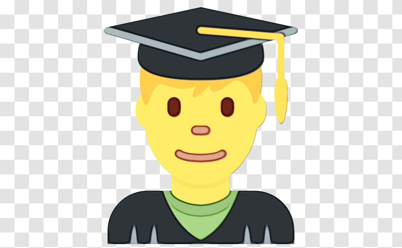 Cartoon Student Graduation Ceremony Smile Drawing Transparent PNG