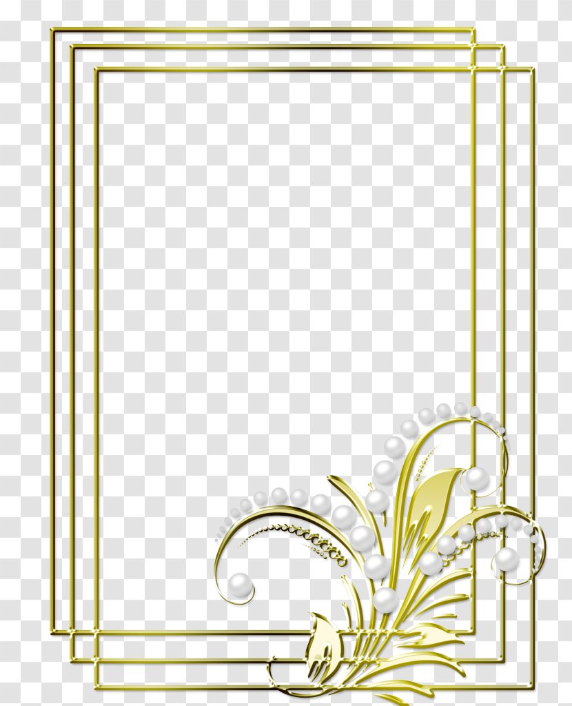 Picture Frames Painting Gold - Frame - Plan View Transparent PNG