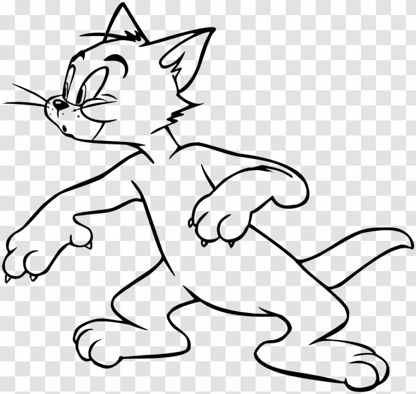 Line Art Whiskers Kitten Cartoon Drawing - Vexel Transparent PNG