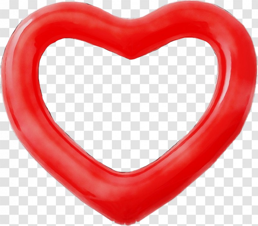 Red Heart Mouth Love - Paint Transparent PNG