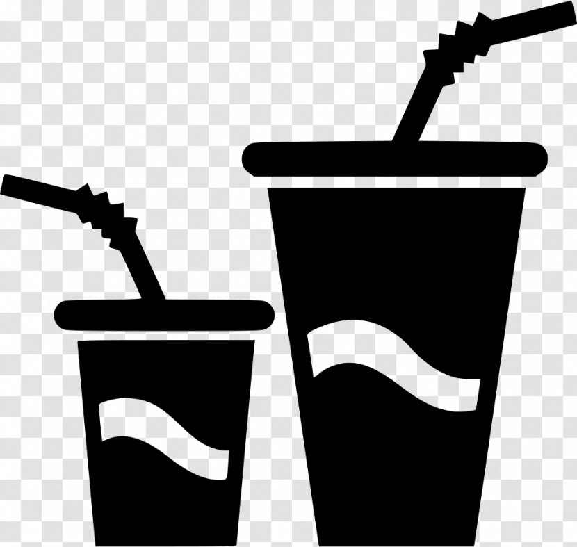 Fast Food Mexican Cuisine Symbol - Black And White - Drink Water Transparent PNG