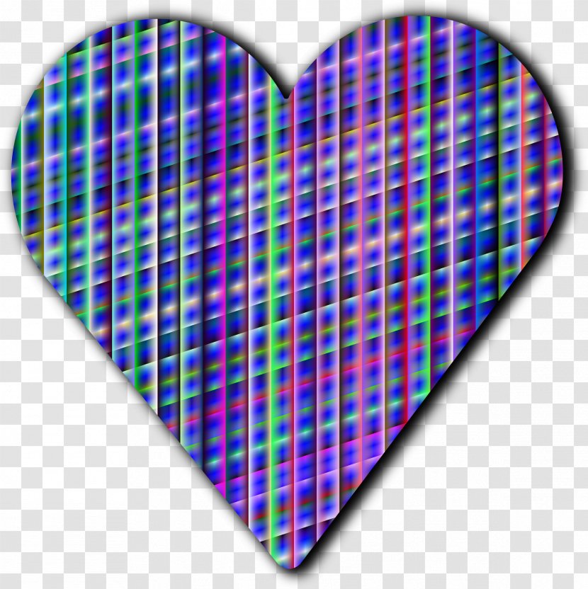 Tartan Heart Pattern - Magenta - Finger Print Transparent PNG