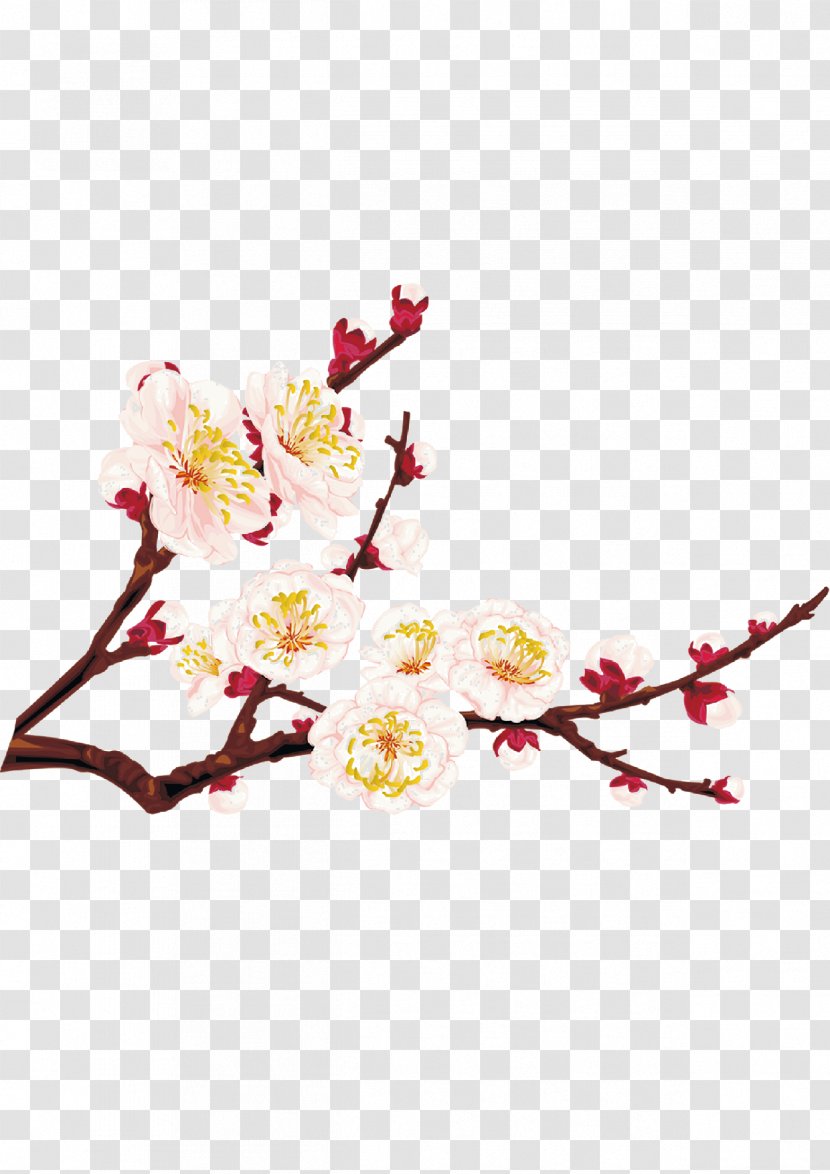 Plum Blossom Download - Artificial Flower - Creative Transparent PNG
