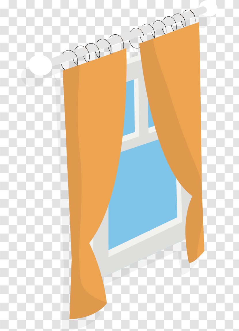 Window Curtain - Hand-painted Windows Transparent PNG