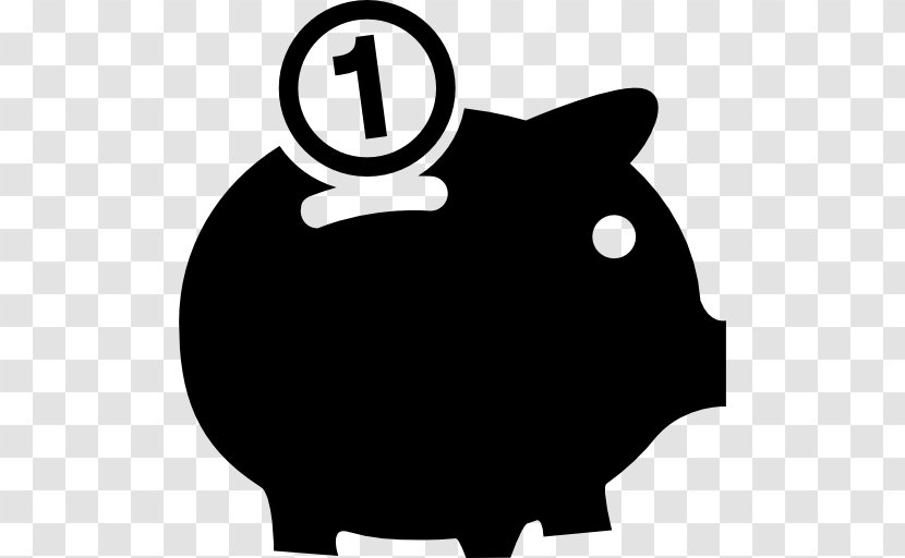 Piggy Bank Coin - Vector Transparent PNG