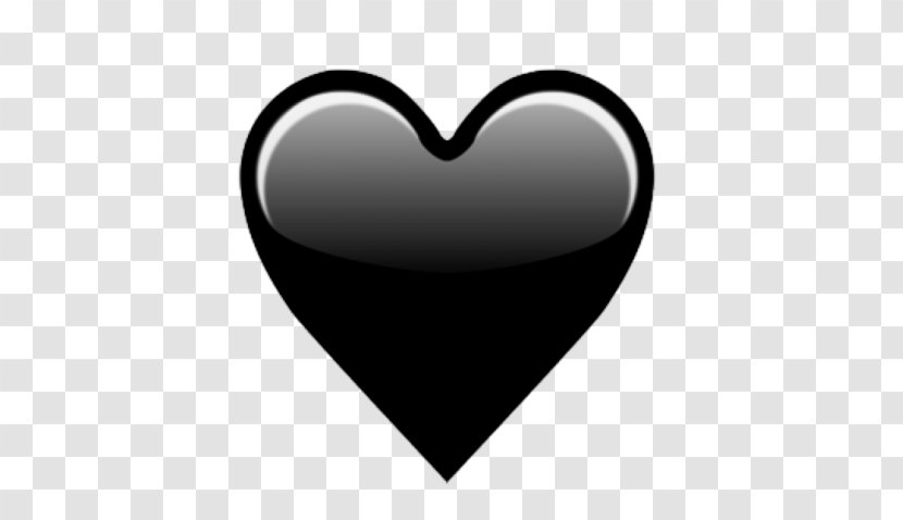 Emojipedia Heart IPhone - Silhouette - Black Emoji Transparent PNG