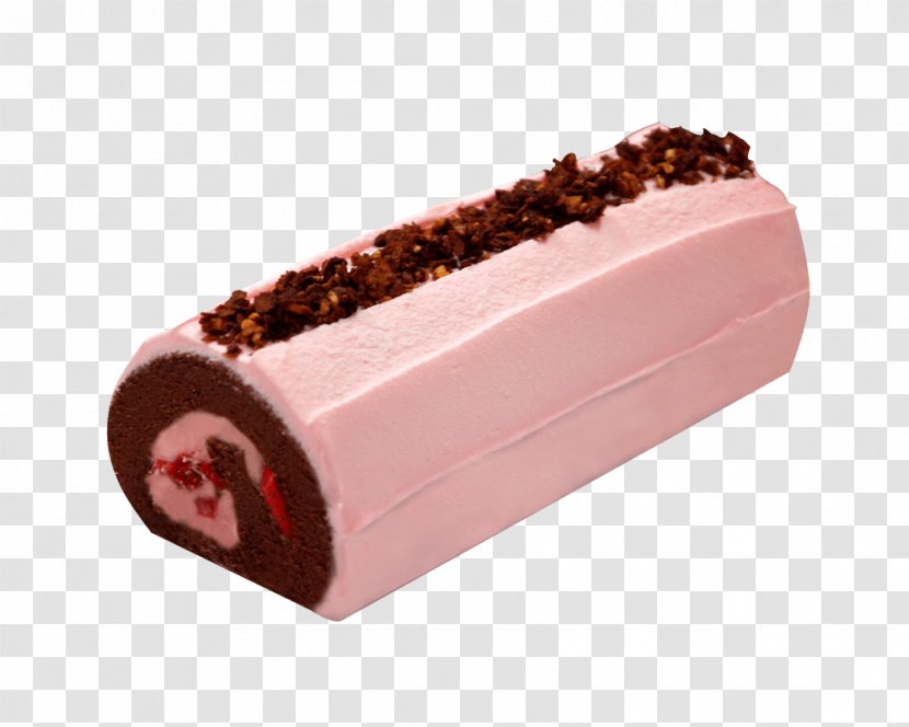Ice Cream Milkshake Chocolate Sandwich Cake - Strawberry Roll Transparent PNG