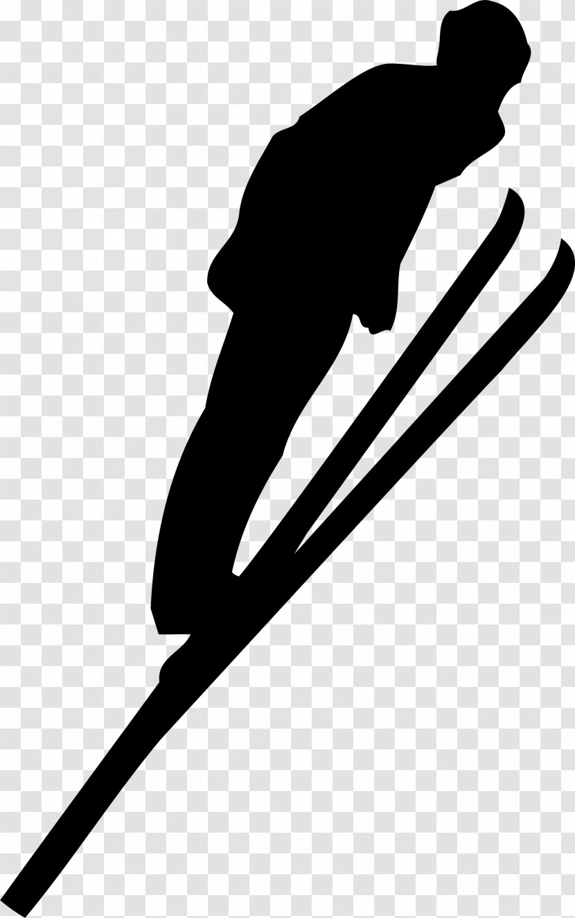 Skiing Snowboarding Skiboarding Decal Jumping - Black Transparent PNG