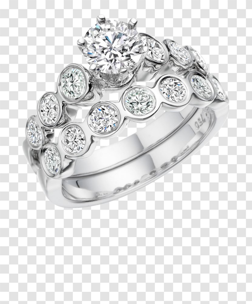 Wedding Ring Engagement Silver Gold - Platinum - Engagment Transparent PNG