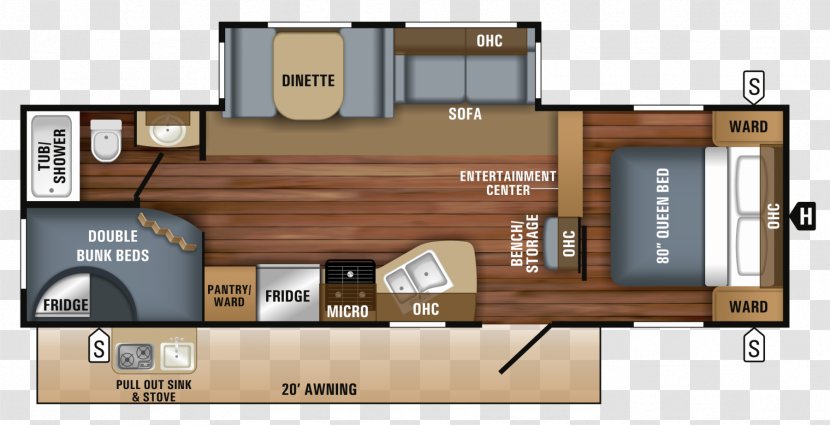 Jayco, Inc. Caravan Campervans Dinette Trailer - Media - Plan Transparent PNG