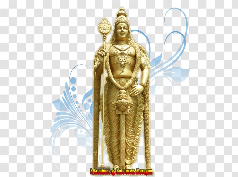 Batu Caves Wood Carving Kartikeya Statue - Sri Ganesh Transparent PNG