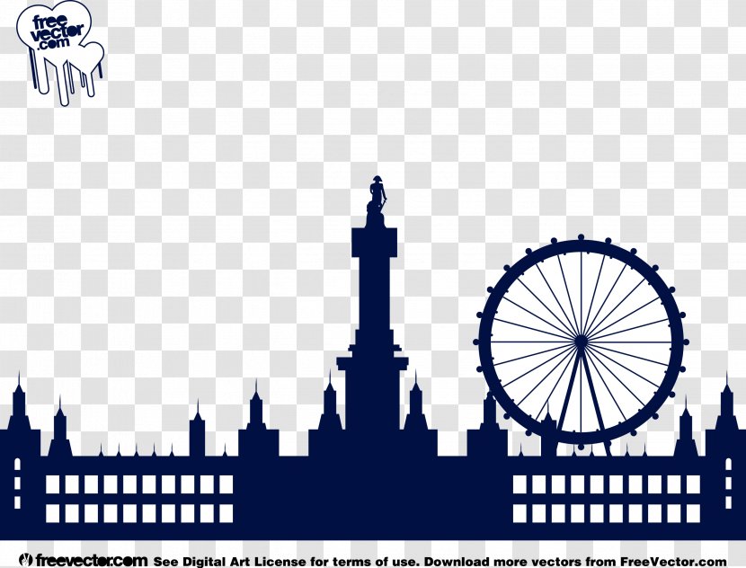 Palace Of Westminster London Eye Euclidean Vector - Skyline - Amusement Park Transparent PNG
