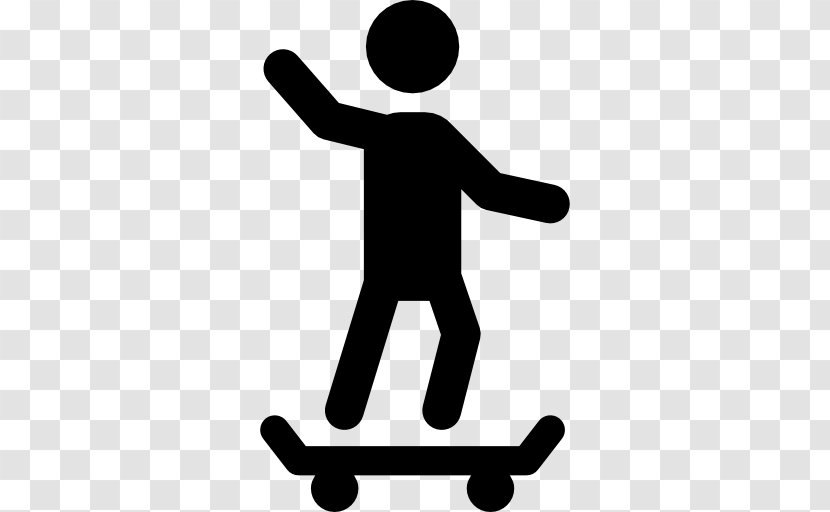 Skateboarding Sport Stick Figure - Skateboard Transparent PNG