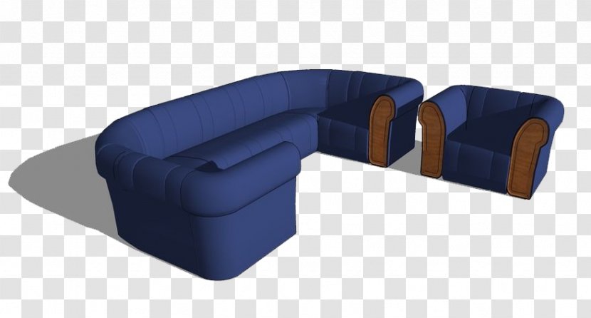 Chair Table Couch Blue - Sofa Model Transparent PNG