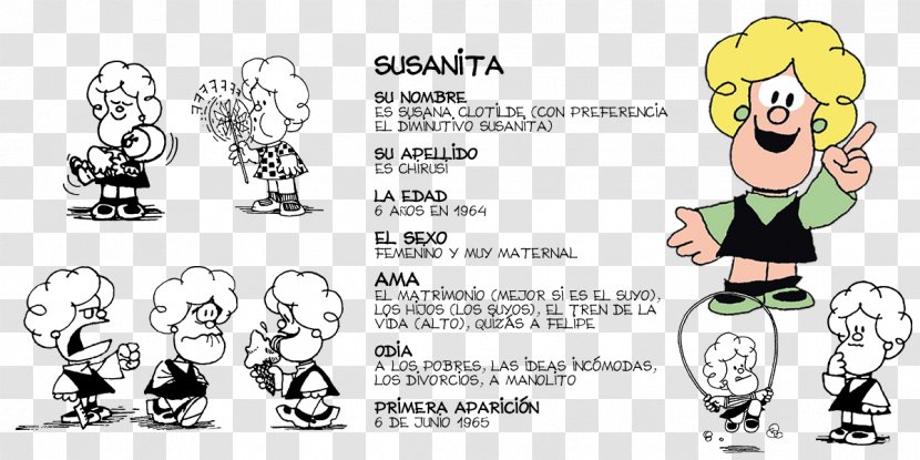 Toda Mafalda Comics Comic Strip Character - Silhouette - Cartoon Transparent PNG