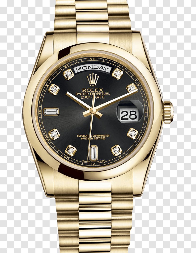 Rolex Datejust GMT Master II Watch Day-Date - Gold - Wristwatch Image Transparent PNG