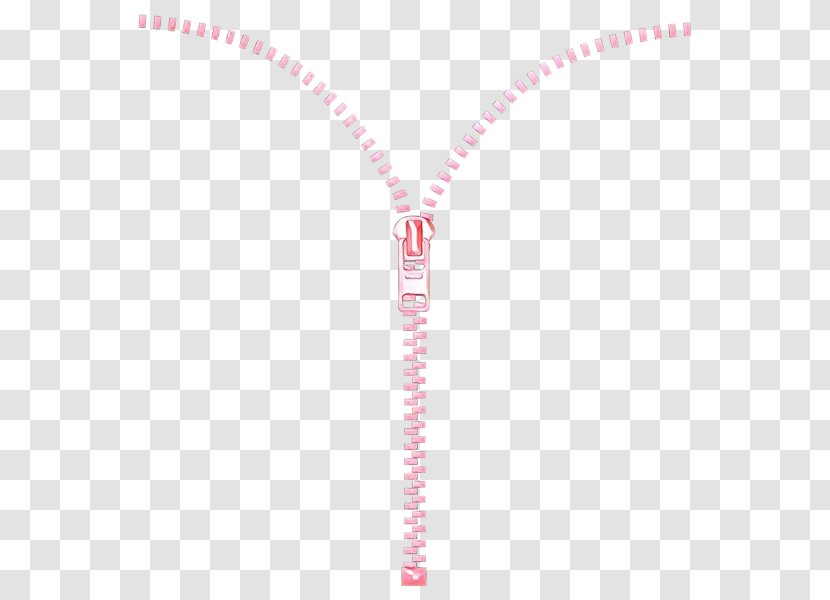 Pink Line Fashion Accessory Jewellery Necklace - Heart Chain Transparent PNG