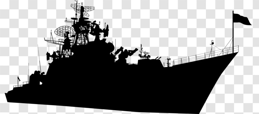Warship Battleship Stock Illustration Clip Art - Black And White - Military Ships Transparent PNG